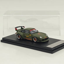 1:64 SW 993 911 #91 Matte Green Low & High Wing Diecast Model Car Collection