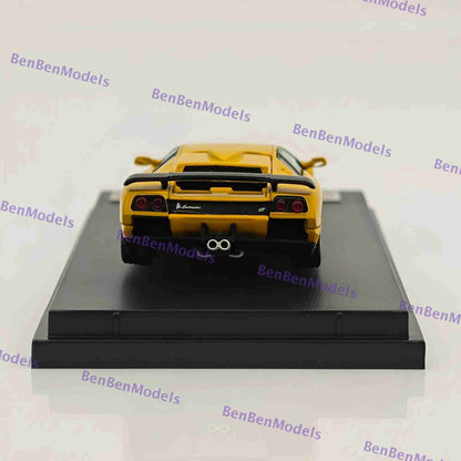 1:64 SH Yellow Diablo GT 1998 Racing Sports Model Diecast Models Car Limited