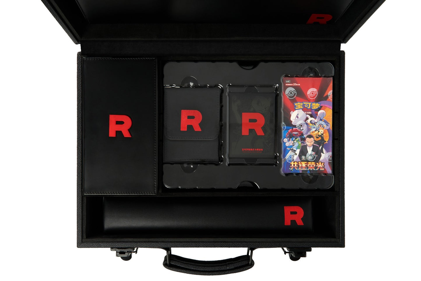 Pokemon Team Rocket Deluxe Gift Box Mewtwo ex Playmat Sleeves Deck Case