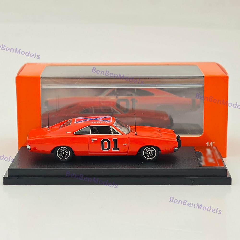1:64 Mini Forge 1969 Charger General Lee Red Diecast Metal Car Limited