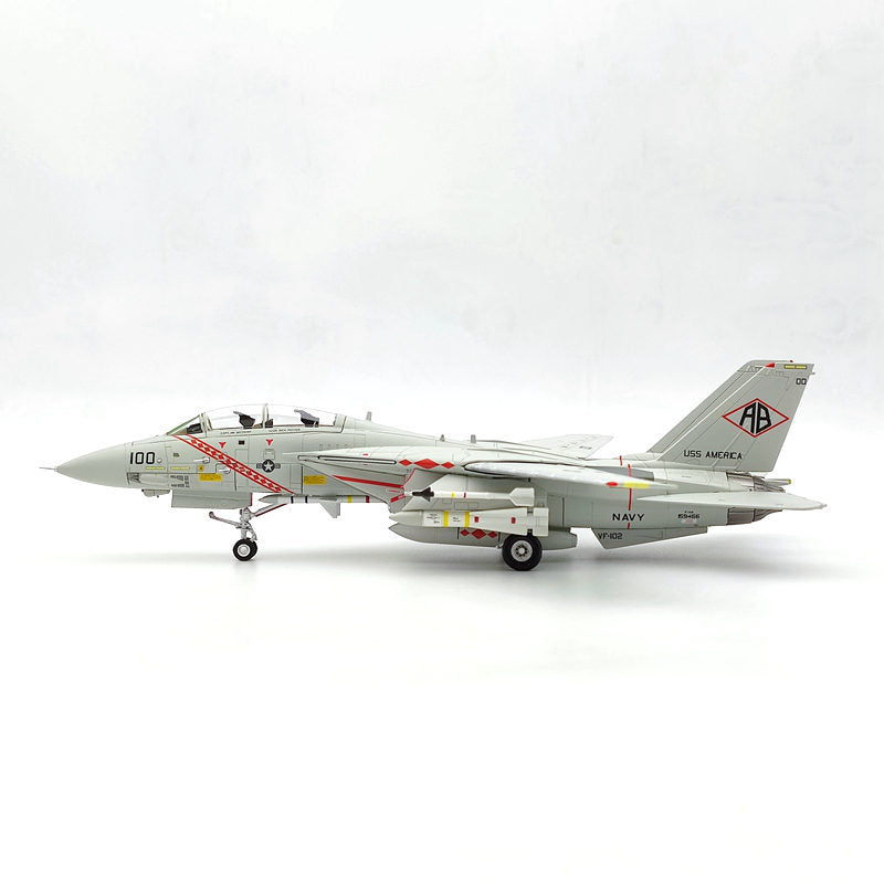 1/72 CW F-14A VF-102 BUNO 159466 USS AMERICA Diamondbacks Aircraft Diecast Model Gift