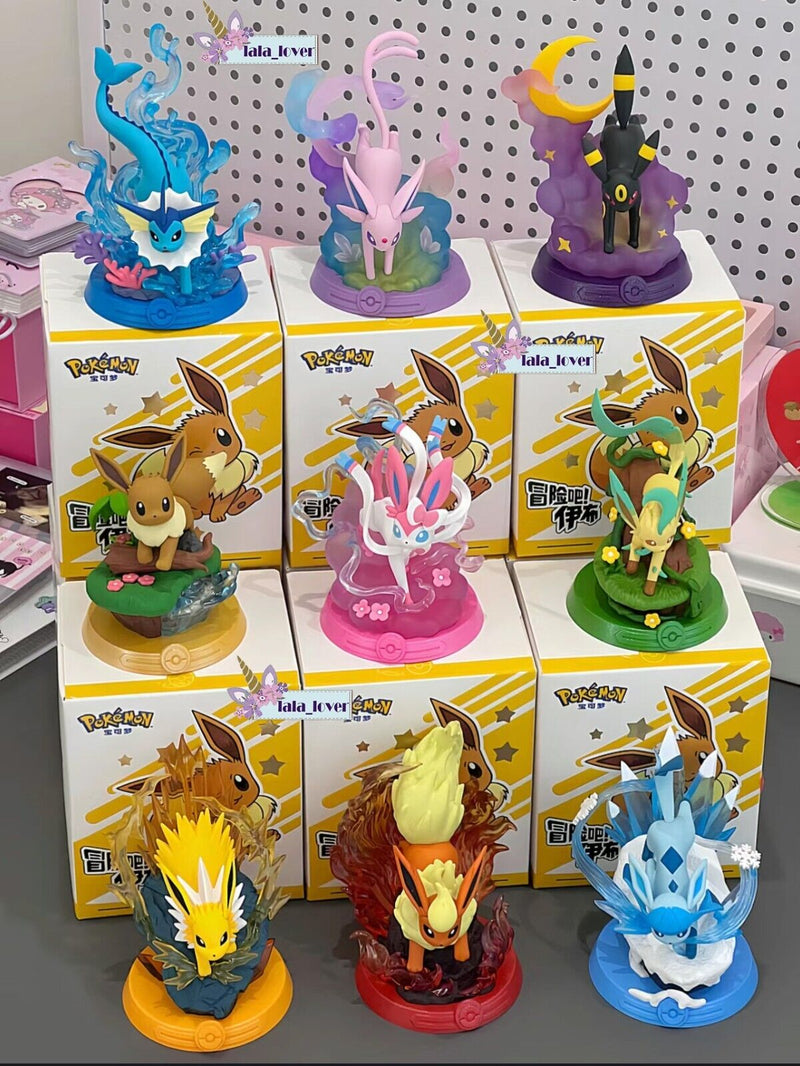 Funism Pokémon Eevee Evolution Adventure Series 2 Case of 9 Blind Boxes Sylveon