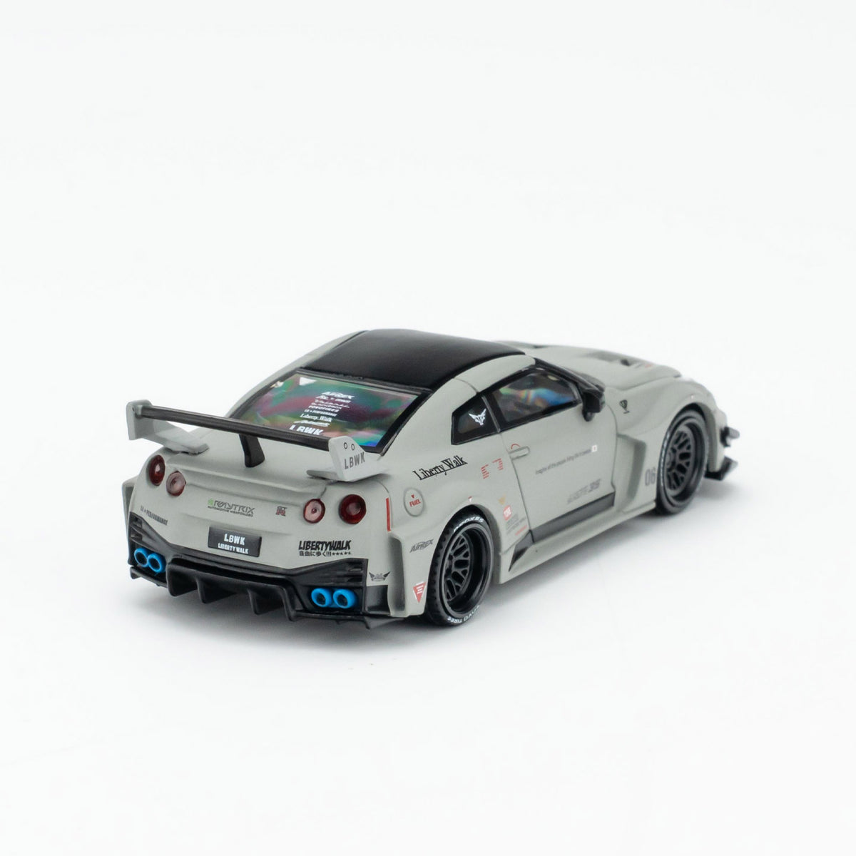 Minigt 1:64 GT R 35gt rr Combat Gray Lbwk Modified Alloy Car Model 1248