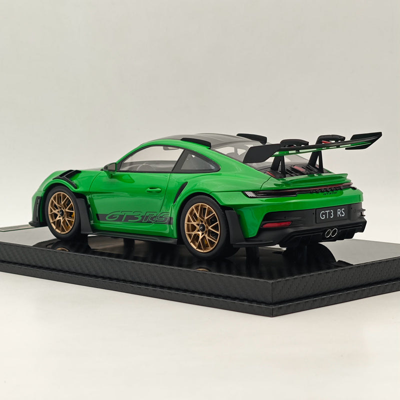 AI MODEL 1/18 Porsche 992 GT3 RS GREEN Resin High-Quality Collection Car Model