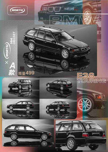 Mortal 1:64 BMW E36 Touring Station Wagon Diecast Toys Modèles de voitures Hobby Collection Cadeaux Édition limitée 