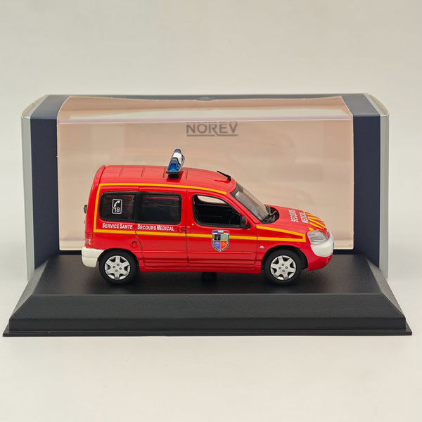 1/43 Norev Citroen Berlingo Pompiers-Secours Medical 2004 Diecast Model Car Red