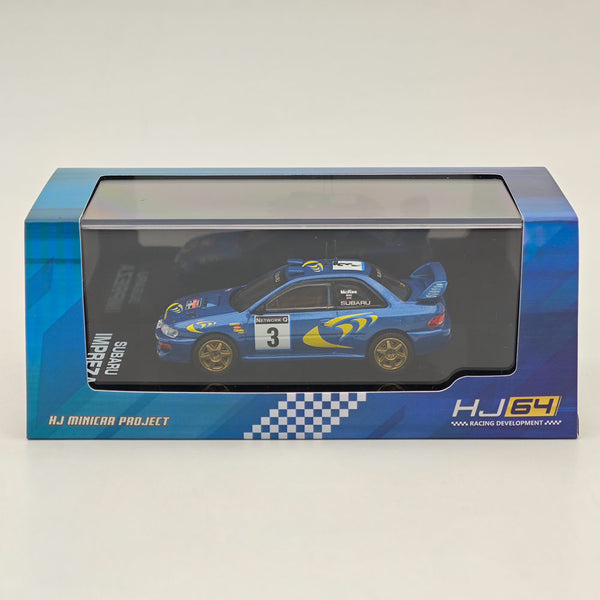 1/64 Hobby Japan SUBARU IMPREZA WRC 1997 #3 RAC RALLY Blue Diecast Models Car