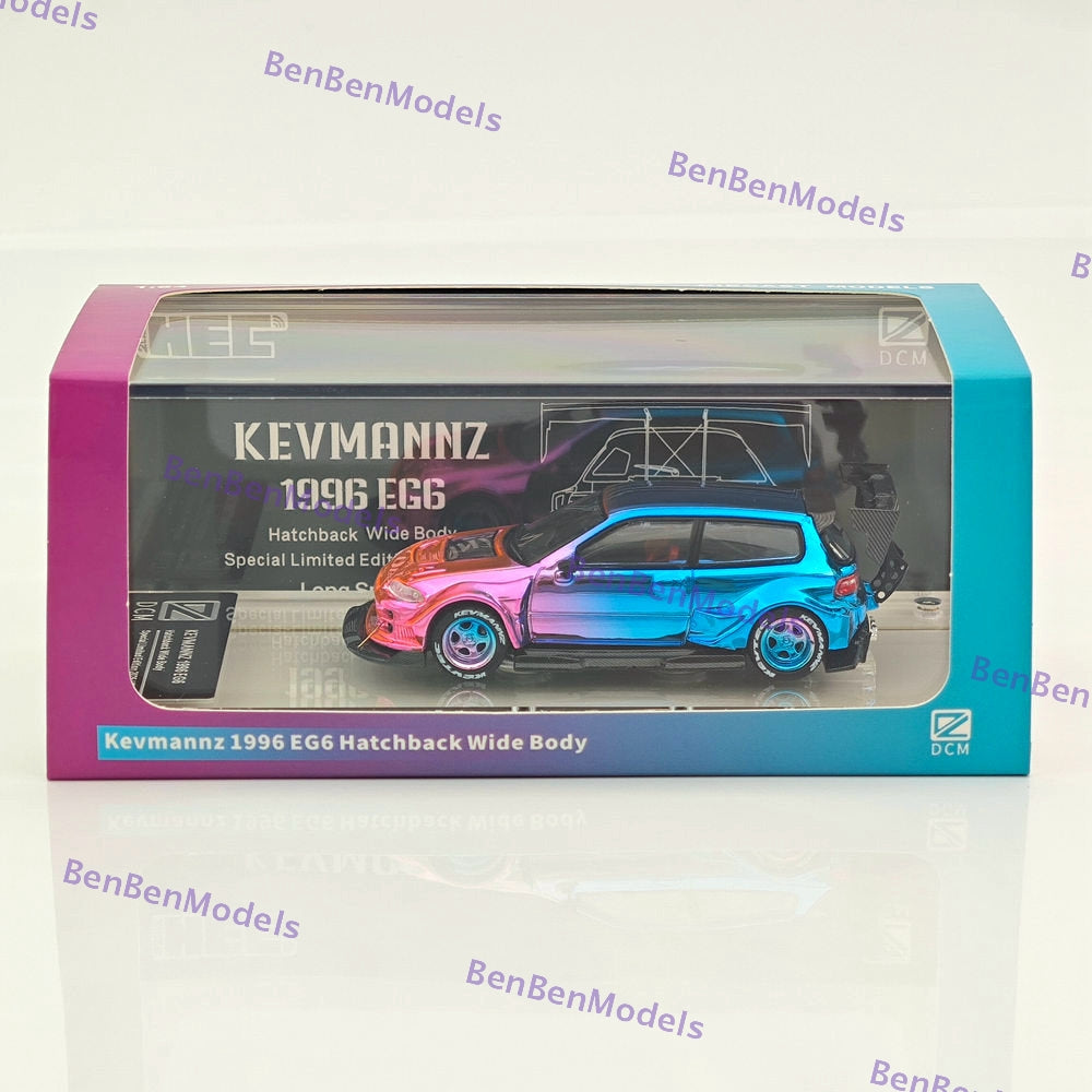 ミニカー 1/64 DCM Kevmannz Honda Civic 1996 EG6 DCM Kevmannz 1996 Honda Civic EG6 Hatchback Wide Body