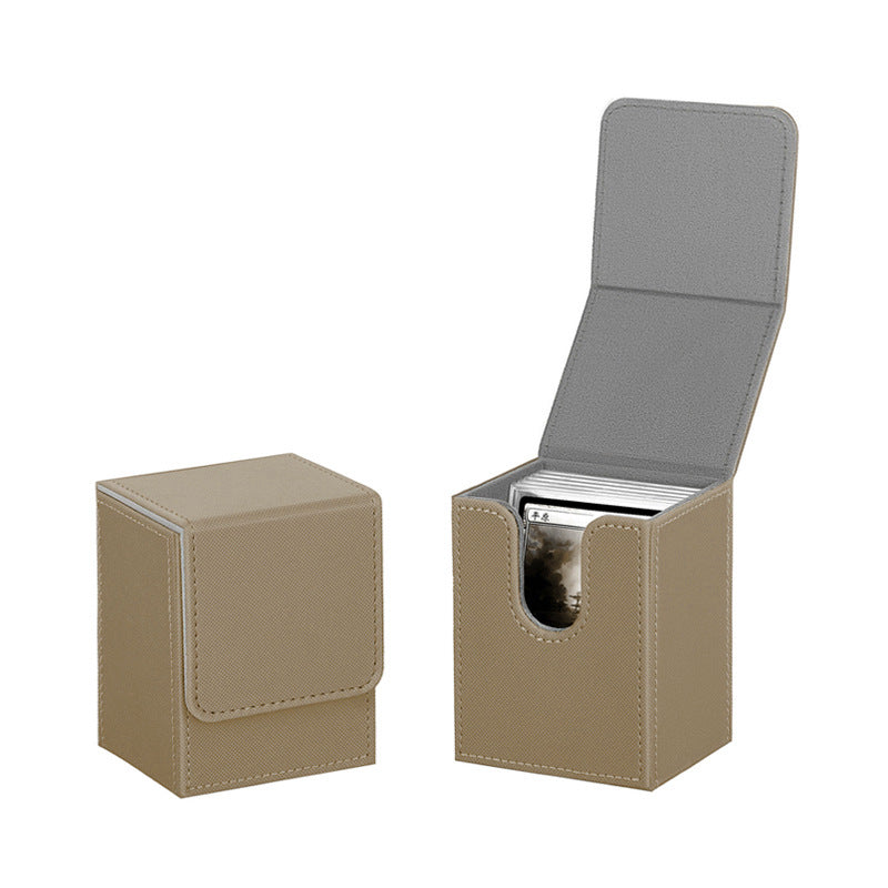 PU Leather Card Deck Box 100+ Cards TCG Storage Case for Trading Card Games