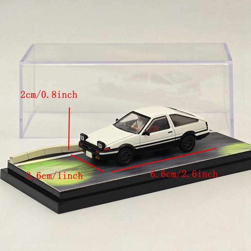 Hobby Japan 1/64 Toyota SPRINTER TRUENO GT APEX AE86 White INITIAL D HJ643008DB Diecast Model Car Limited Collection