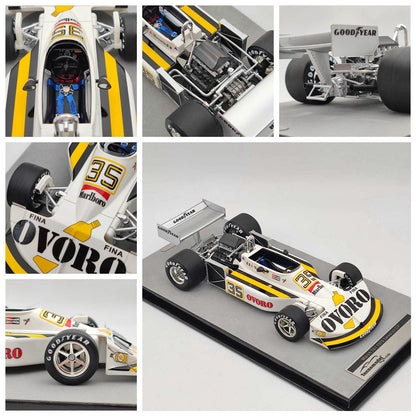 1/18 Tecno Mythos Series March Ford 761 OVORO #35 1976 Swedish GP TM18-222E Red Resin Model Cars Limited Collection