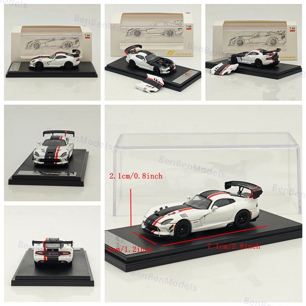 Hone Model 1:64 Dodge Viper ACR Racing Sports Diecast Model Car Collection