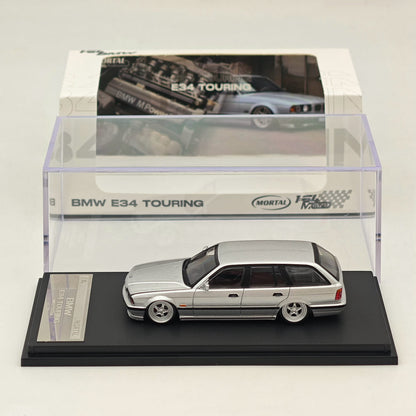 Mortal 1:64 BMW E34 M5 TOURING Wagon Openable Hood Diecast Toys Car Models Hobby Collection Gifts