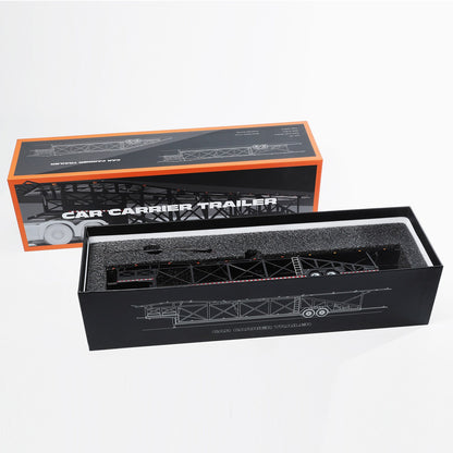 1:64 GCD Extra - long Double - layer Car Carrier Trailer Alloy -Jumbo, Realistic