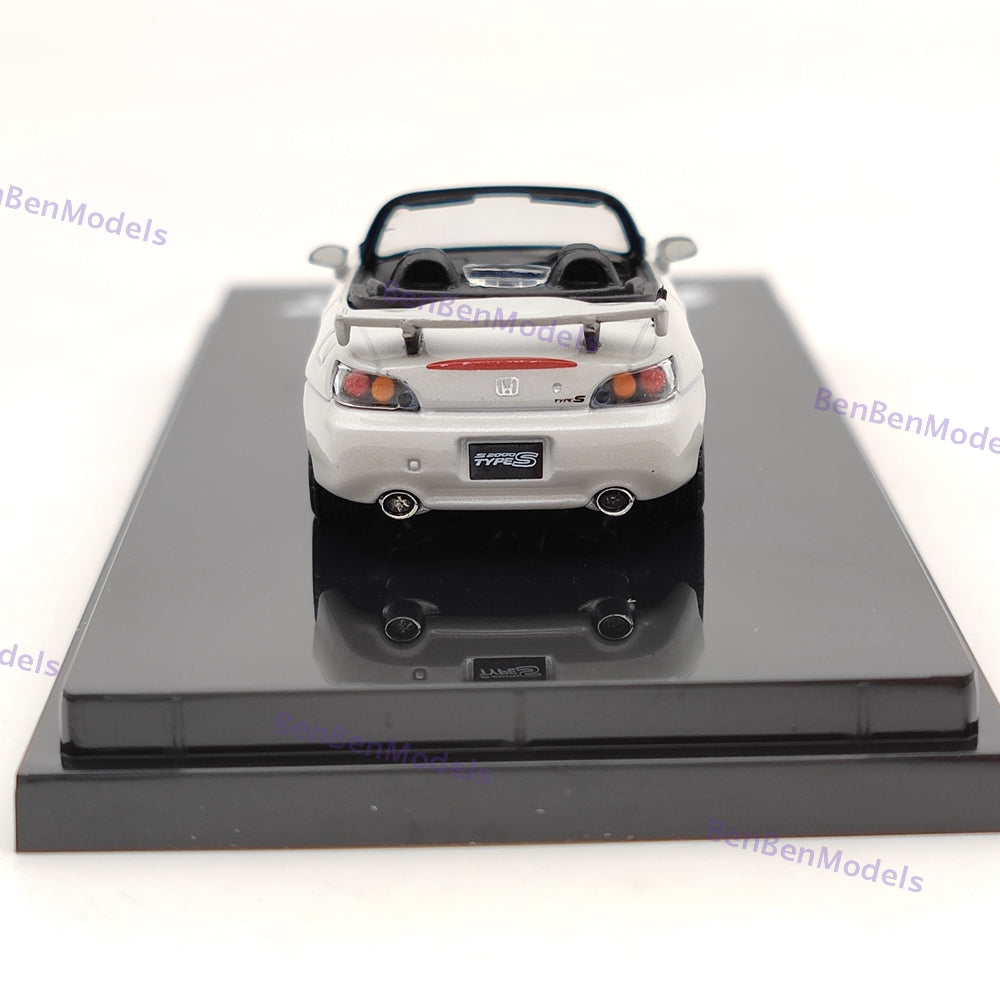 1/64 Hobby Japan S2000 Type S (AP2) Platinum White Diecast Model HJ641020SPW