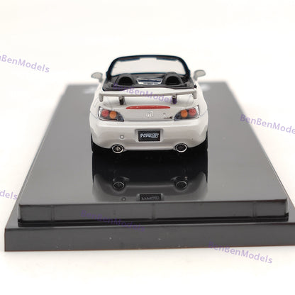 1/64 Hobby Japan S2000 Type S (AP2) Platinum White Diecast Model HJ641020SPW
