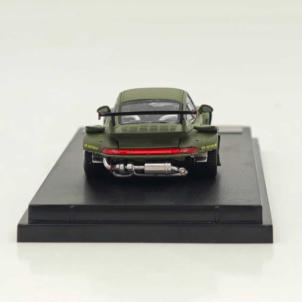 1:64 SW 993 911 #98 #91 Matte Pink / Green Diecast Model Car Limited Edition