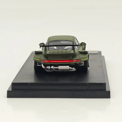 1:64 SW 993 911 #98 #91 Matte Pink / Green Diecast Model Car Limited Edition
