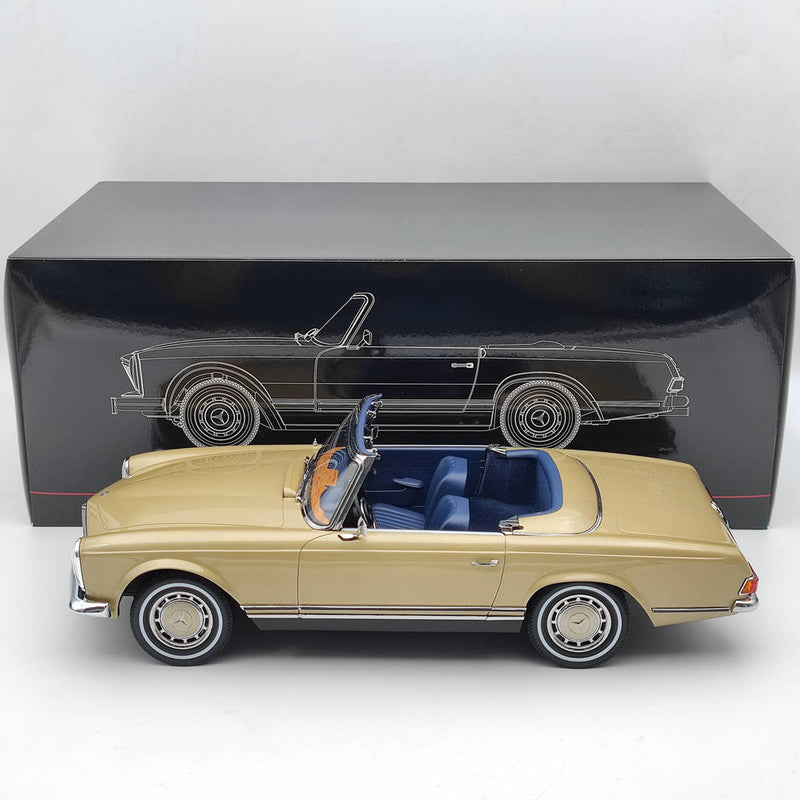 Premium ClassiXXs 1:12 MERCEDES BENZ 280SL PAGODA (W113) SPIDER OPEN 1968 Gold Toys Car Gift