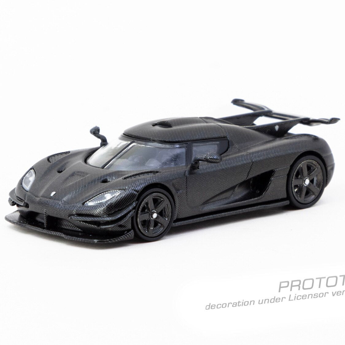 TW 1:64 Coniseger One 1 KNC Full Carbon Black Coniseger Alloy Car Model