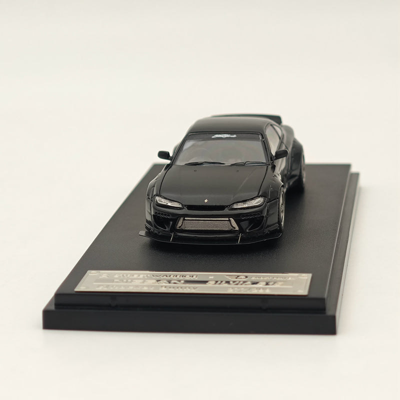 1/64 SW Nissan Silvia S15 Pandem Rocket Bunny Black Diecast Models Car