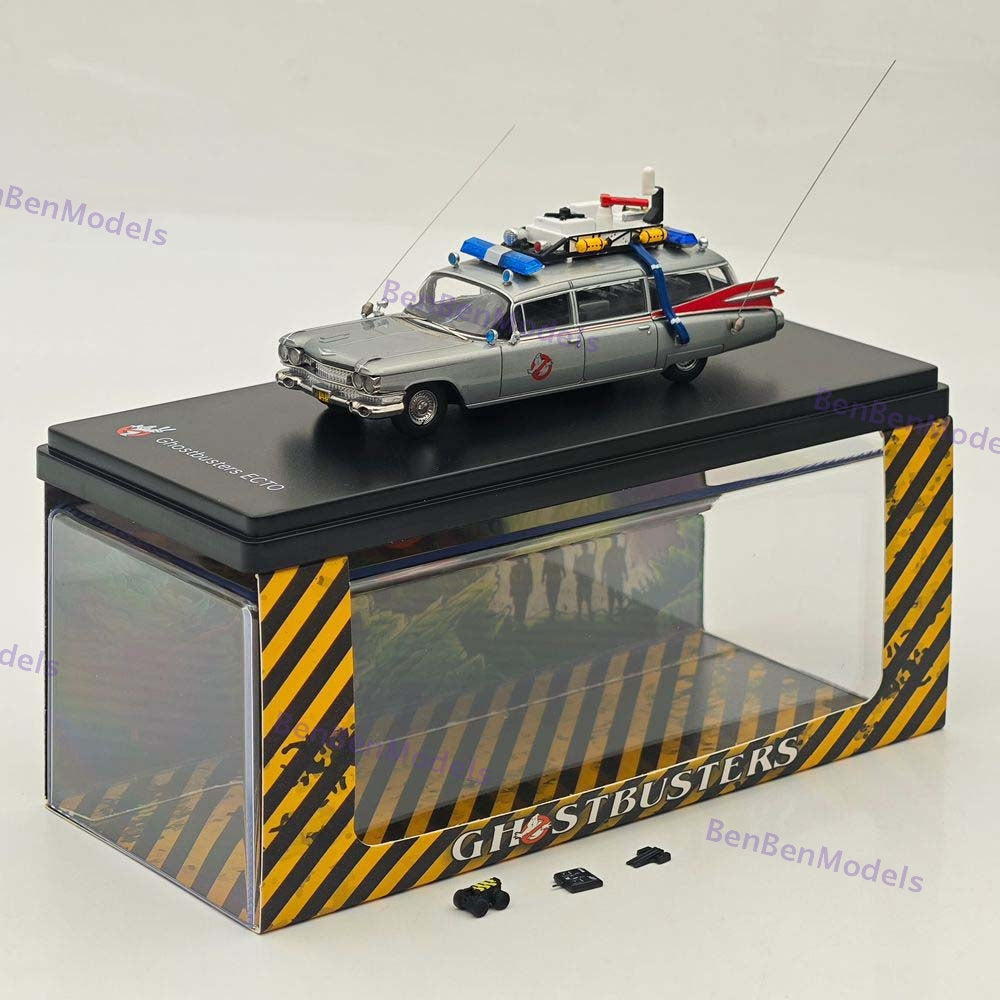 1:64 YS Ghostbusters Ecto-1 Varnish Diecast Model Minicar Limited