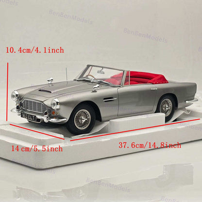12ART 1/12 Scale 12-ART0108020 Aston Martin DB4 DHC Silver 1962 Resin Model Car