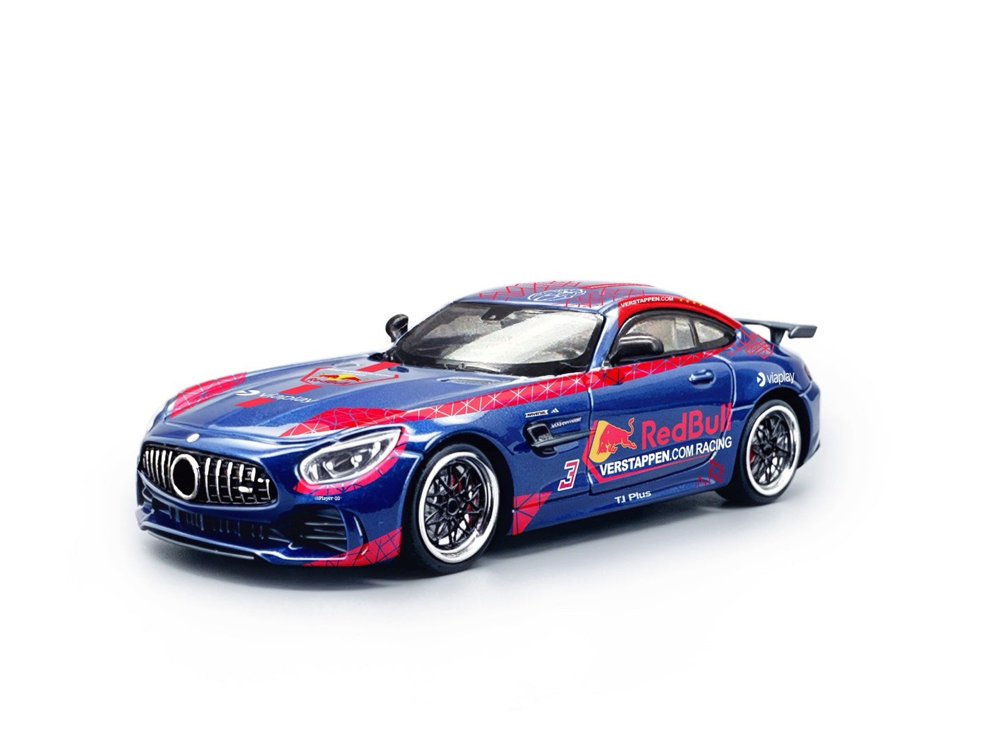 1:64 SCALEON Benz AMG GTR Racing Livery Sports Car Malaysia Limited Diecast Toys Model Gift