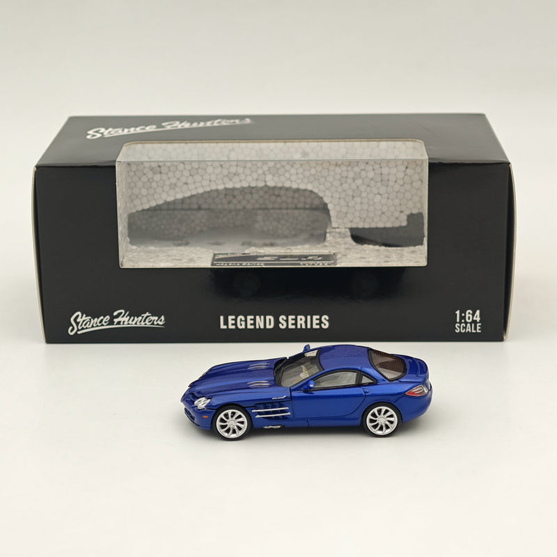 1/64 Stance Hunters MERCEDES BENZ MCLAREN SLR Blue LEGEND SERIES VHTF Diecast Model Car Collection