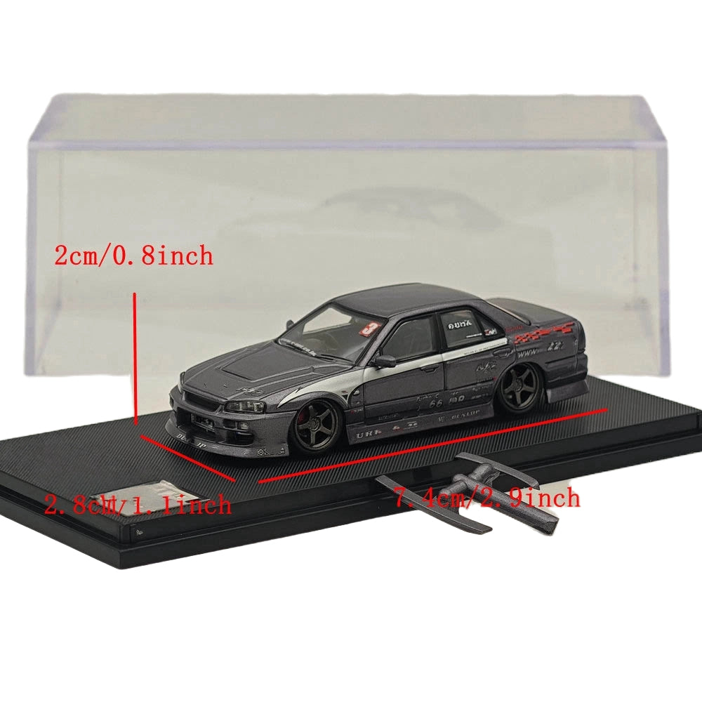 MORTAL 1:64 BLITZ D1 SKYLINE ER34 URAS K5-660R MODEL-J STYLE Drift Car Edition Miniature Diecast Toys Car Models Hobby Collection Gifts