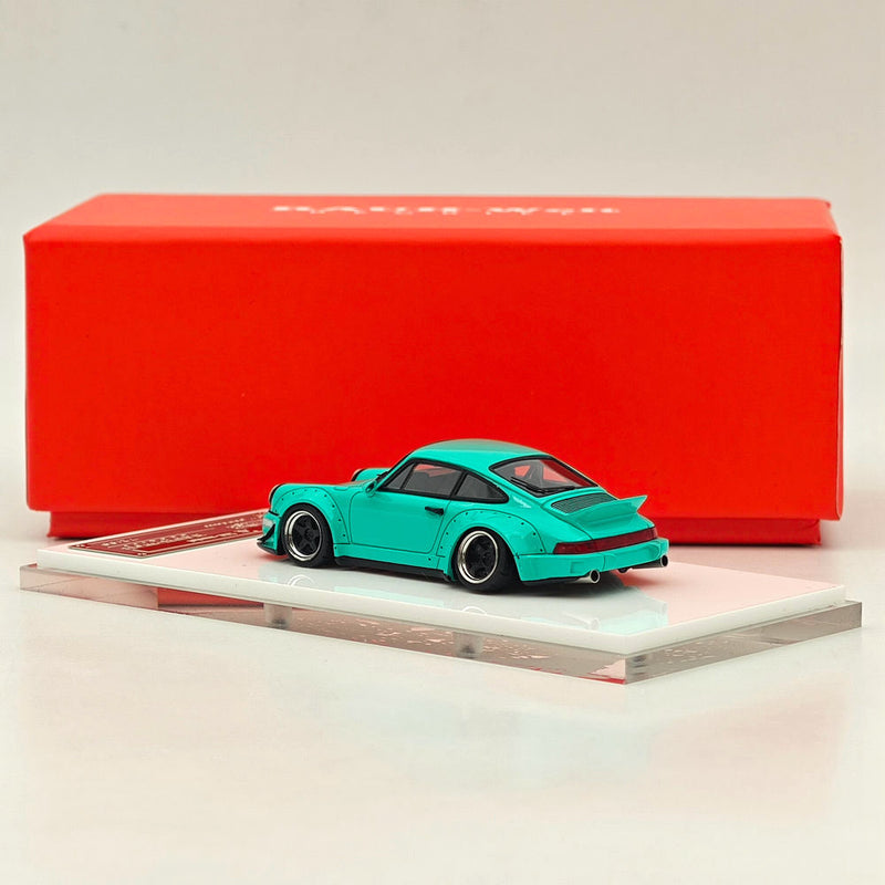 1/64 SH Porsche 964 RWB RAUH-Welt BEGRIFF Green Resin Diecast Models Car