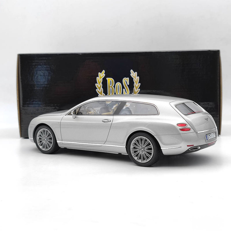 BOS 1/18 2010 Bentley Flying star by touring Silver BOS059 Resin Model Limited