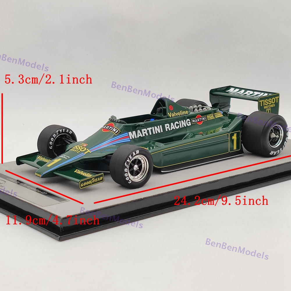 1/18 Tecnomodel Mythos Series Lotus 79 1979 #1 GP Argentina TM18-287B Resin