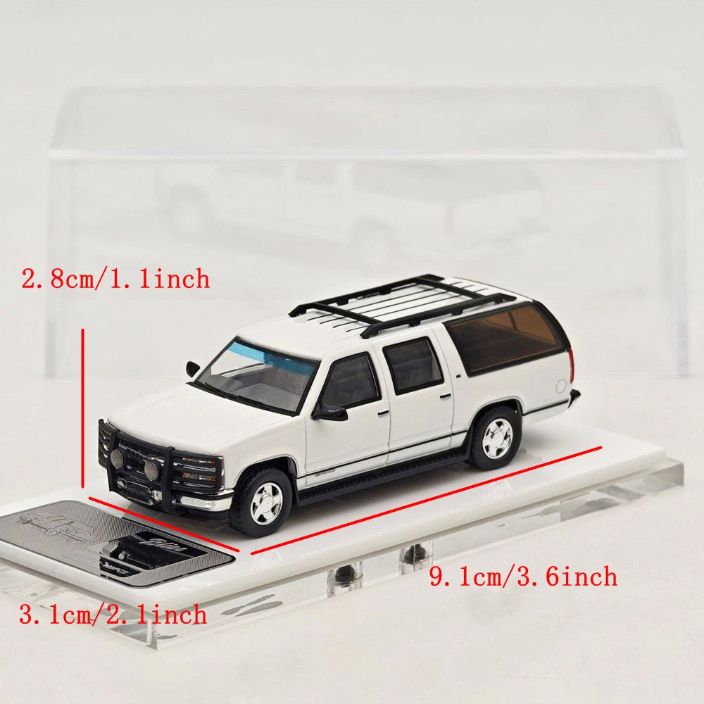 Bliss 1:64 Suburban GMT400 SUV White Sports Model HEC Beijing Exclusive Ltd 499 Diecast Model Car