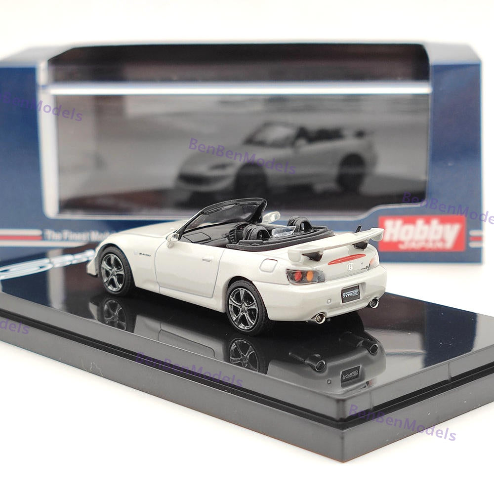 1/64 Hobby Japan S2000 Type S (AP2) Platinum White Diecast Model HJ641020SPW
