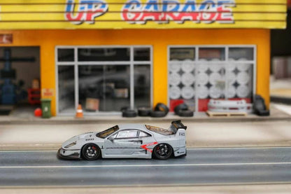 Ghost Player 1/64 F40 LBWK Fighter Jet Gray Racing Sports Model Diecast Model Car Limited Edition