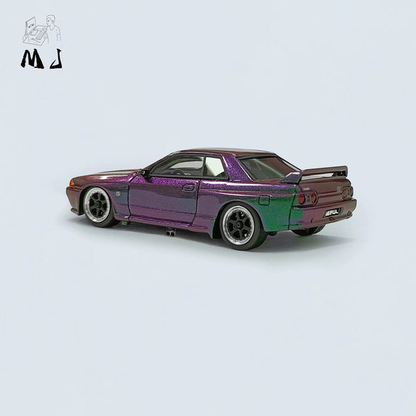 MJ 1:64 Nissan GTR R32 Resin Miniature Models Toys Car Hobby Collection Gifts Chameleon