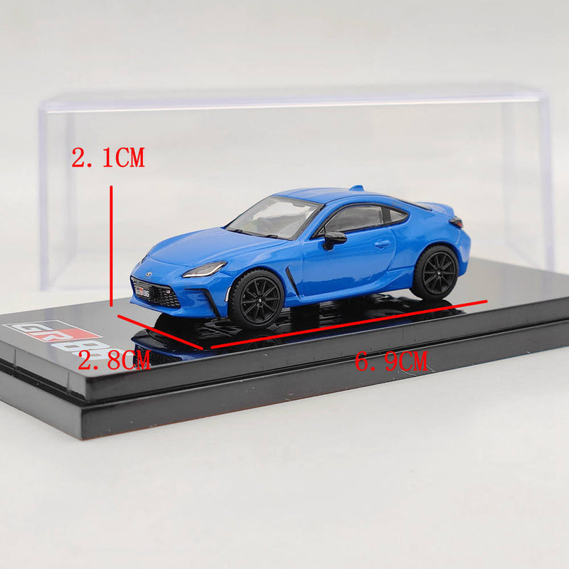 Hobby Japan 1/64 Scale TOYOTA GR86 RZ 3BA-ZN8 Blue HJ641048ABL Diecast Model Car Limited Collection Auto Toys Gifts US