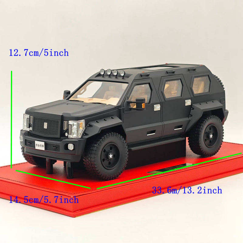 1/18 G-PATTON George S. Patton SUV Off-road Black Resin Car Model Limited Collection Auto Gift