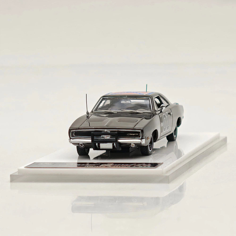 Limited Chrome Silver-Gray 1:64 General Lee Charger Mini Forge Diecast Model Car