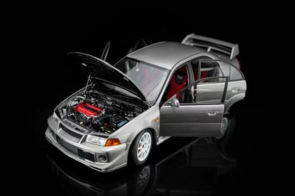 Pre-order MOTORHELIX 1:18 Lancer Evolution VI GSR T.M.E. (6.5) Full Opening Diecast Model Car