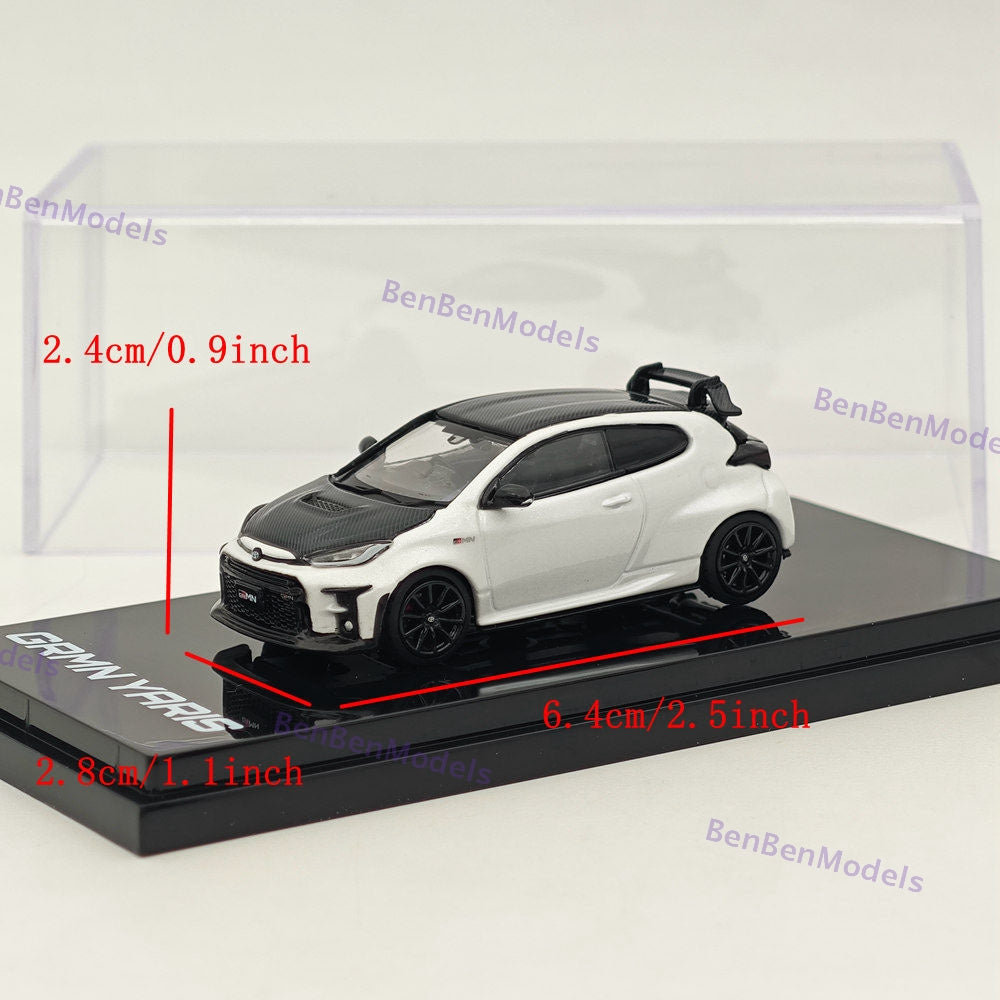 Hobby Japan 1:64 Toyota GRMN YARIS Circuit Package White HJ643024CPW Diecast