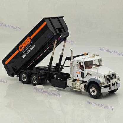 1:34 FIRST Mack Granite with Tub-Style Roll-Off Container DIECAST 19-4054 Used