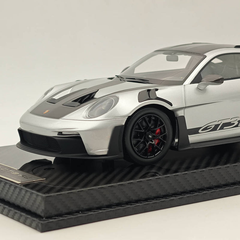 AI MODEL 1/18 Porsche 992 GT3 RS SILVER Resin High-Quality Collection Car Model