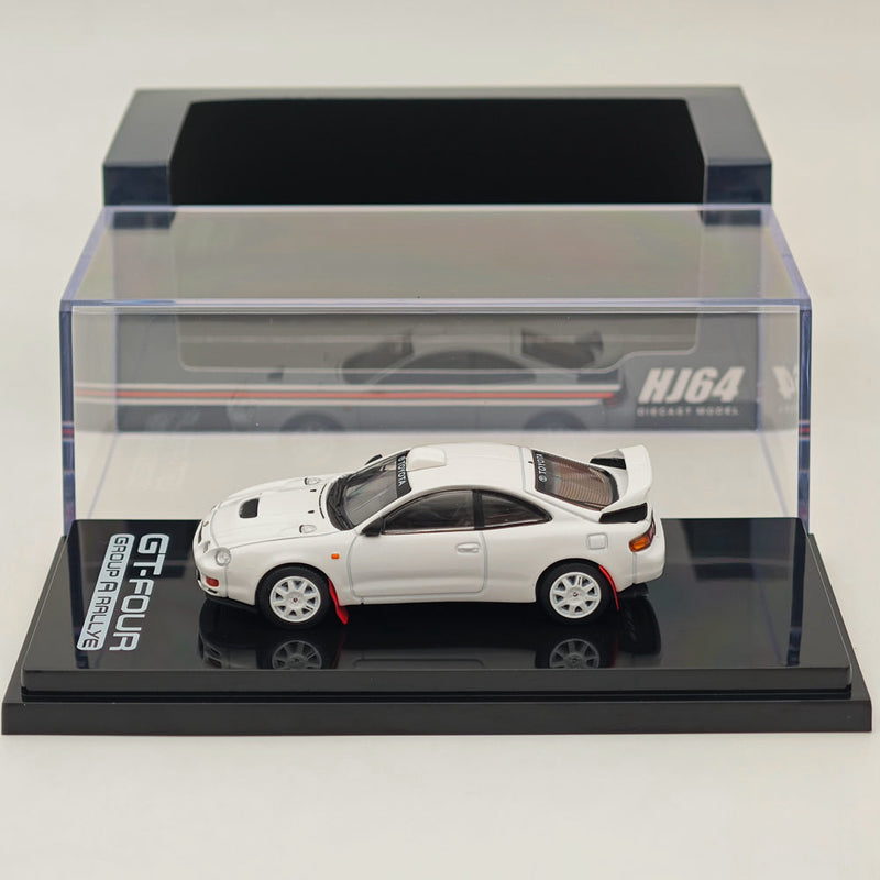 Hobby Japan 1/64 Toyota CELICA GT-FOUR WRC Edition (ST205) Customized Version / 8 Spokes Wheel HJ641064CW White Diecast Models Car Collection