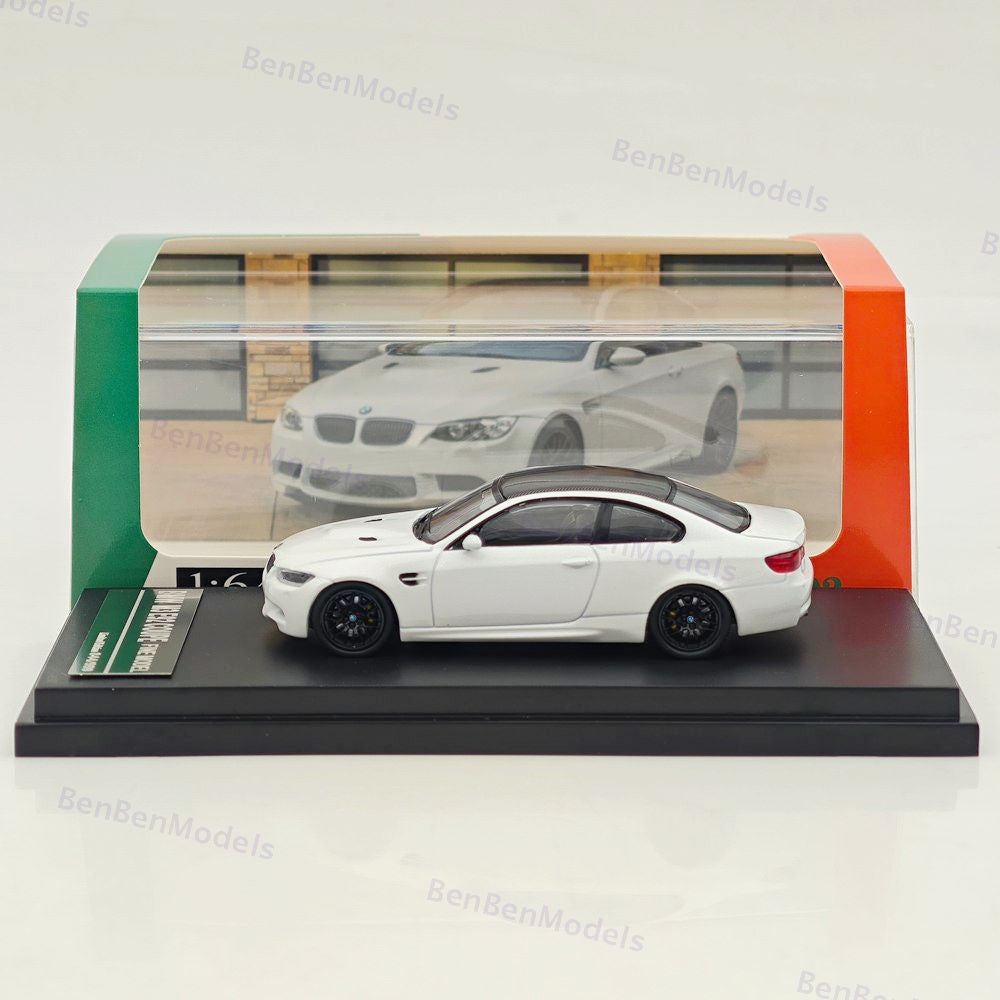 Fine model 1/64 BMW M3 E92 COUPE Diecast Model Car Limited Collection White