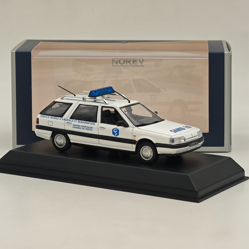 Modèle réduit de voiture moulé sous pression Norev RENAULT 21 NEVADA 1991 SAMU 10, 1/43, collection blanche 