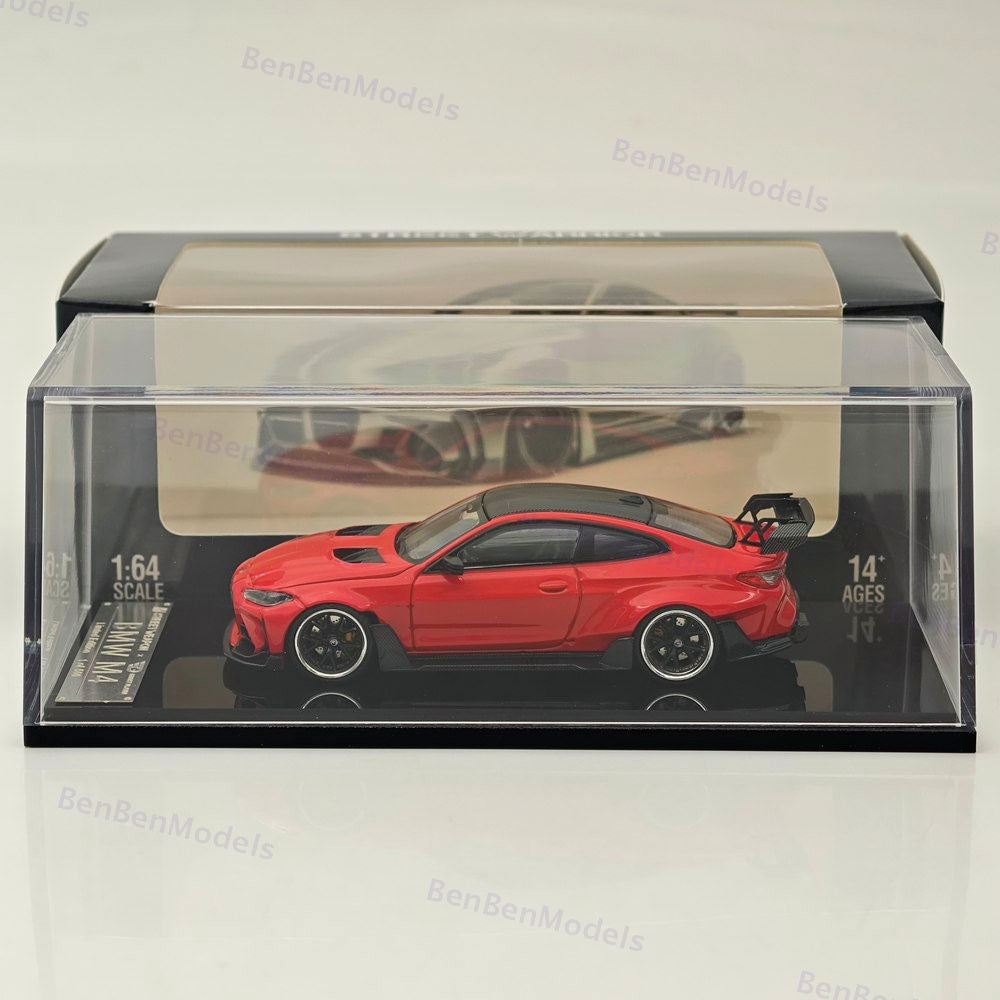 1:64 SW BMW M4 G82 Red Sports Model Diecast Models Car Limited Collection