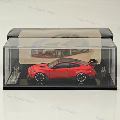 1:64 SW BMW M4 G82 Red Sports Model Diecast Models Car Limited Collection