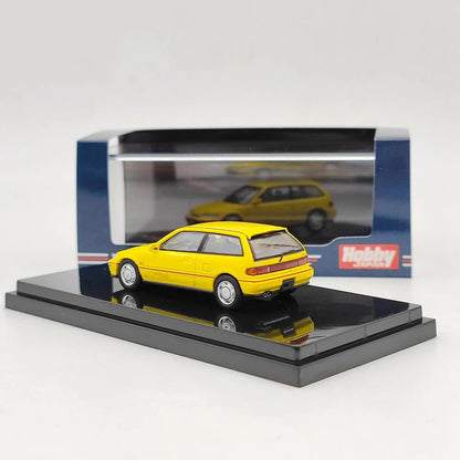 Hobby Japan 1/64 EF9 SiR Ⅱ Yellow HJ641031AY Diecast Model Toys Car Collection Gifts